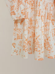 (Kids) Printed Cambric Frock KD-0037
