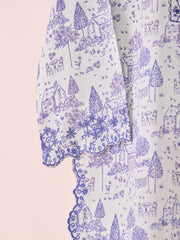 (Unstitched) Digital Printed Embroidered Cambric Shirt S110572