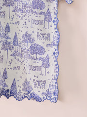 (Unstitched) Digital Printed Embroidered Cambric Shirt S110572