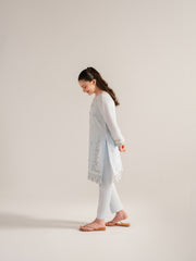 (Kids) 2 Piece - Embroidered Cambric Suit KD-021
