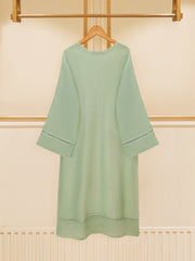 3 Piece - Pure Cotton Net Embroidered Suit S109492