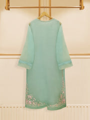 3 Piece - Pure Organza Embroidered Suit S109112