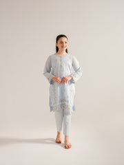(Kids) 2 Piece - Embroidered Cambric Suit KD-021
