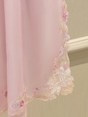3 Piece- Pure Khadi Silk Embroidered Suit S112040