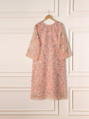 3 Piece - Pure Organza Embroidered Suit S111273