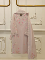 2 Piece - Embroidered Kora Cotton Silk Suit S111913