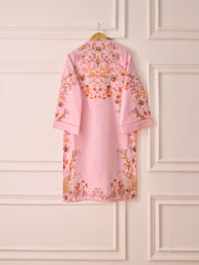 (Unstitched) Digital Printed Embroidered Cambric Shirt KJ-4444