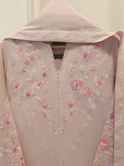 2 Piece - Embroidered Kora Cotton Silk Suit S111913