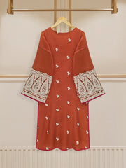 3 Piece - Pure Cotton Net Embroidered Suit S109746
