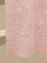 3 Piece - Pure Embroidered Cotton Net Suit S112441