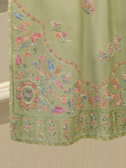 3 Piece- Pure Khaddi Silk Embroidered Suit S112972