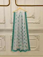 3 Piece - Pure Organza Embroidered Suit S112981