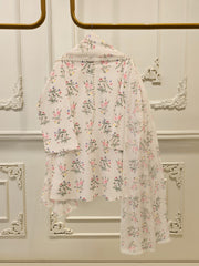 3 Piece - Digital Printed Cambric Suit S113020