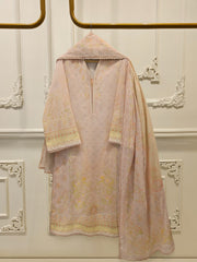 3 Piece - Digital Printed Cambric Suit S113041