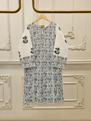 2 Piece - Hand Block Printed Kora Cotton Suit S113050