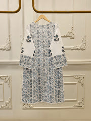 2 Piece - Hand Block Printed Kora Cotton Suit S113050