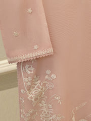 2 Piece - Pure Embroidered Cotton Net Suit S113053