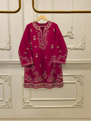 2 Piece- Pure Embroidered Sheesha Silk Suit S113058