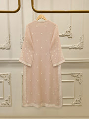 3 Piece - Pure Embroidered Cotton Net Suit S113059