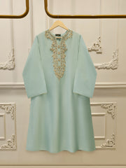 Pure Embroidered Sheesha Silk Shirt S113129