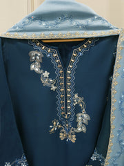 3 Piece - Embroidered Kora Cotton Suit S113164