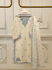 3 Piece - Embroidered Cambric Suit S113281