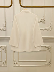 2 Piece - Embroidered Linen Suit WS00252