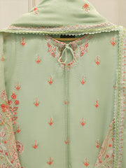 3 Piece - Pure Embroidered Cotton Net Suit S113444