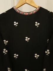 3 Piece - Pure Embroidered Cotton Net Suit S113499