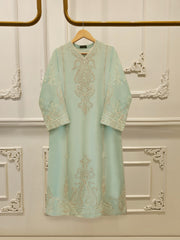 Pure Embroidered Sheesha Silk Shirt S113501