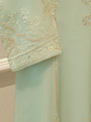 Pure Embroidered Sheesha Silk Shirt S113501