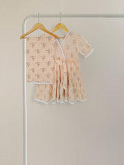 (KIDS) PREMIUM DIGITAL PRINTED PIMA CAMBRIC COTTON FROCK AND PANTS KD022