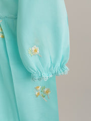 (KIDS) FINE JACQUARD EMBROIDERED FROCK KD029