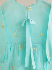 (KIDS) FINE JACQUARD EMBROIDERED FROCK KD029