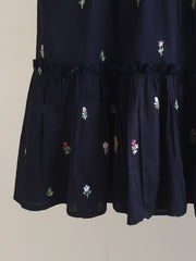 (KIDS) FINE JACQUARD EMBROIDERED FROCK KD030