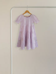 (KIDS) FINE JACQUARD EMBROIDERED FROCK KD027