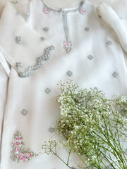 (Kids) 3 Piece - Pure Organza Suit FKD-009