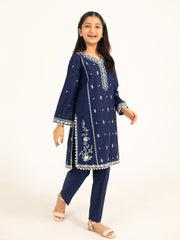 (Kids) 2 Piece - Embroidered Lawn Suit FKD-085