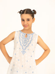 (Kids) 2 Piece - Embroidered Lawn Suit FKD-083