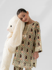 (Kids) - 2 Piece Digital Printed Lawn Suit FKD-081