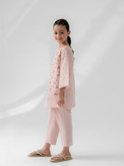 (Kids) 2 Piece - Embroidered Cambric Suit FKD-017