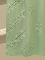 3 Piece - Pure Embroidered Cotton Net Suit S112808