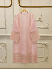 3 Piece - Pure Embroidered Cotton Net Suit S112841