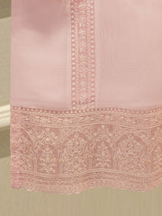 3 Piece - Pure Embroidered Cotton Net Suit S112841