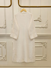 3 Piece - Pure Embroidered Cotton Net Suit S112932