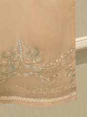 3 Piece - Pure Organza Embroidered Suit S112948