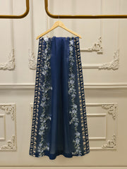 3 Piece - Pure Organza Embroidered Suit S112970