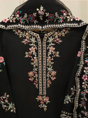 3 Piece- Pure Khaddi Silk Embroidered Suit S112991
