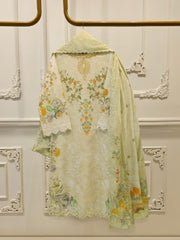 3 Piece - Digital Printed Embroidered Cambric Suit S112987