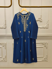 Pure Embroidered Sheesha Silk Shirt S113078